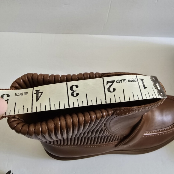 Gianvito Rossi Leather Ankle Boots Brown Size 39.5 - Picture 5 of 7